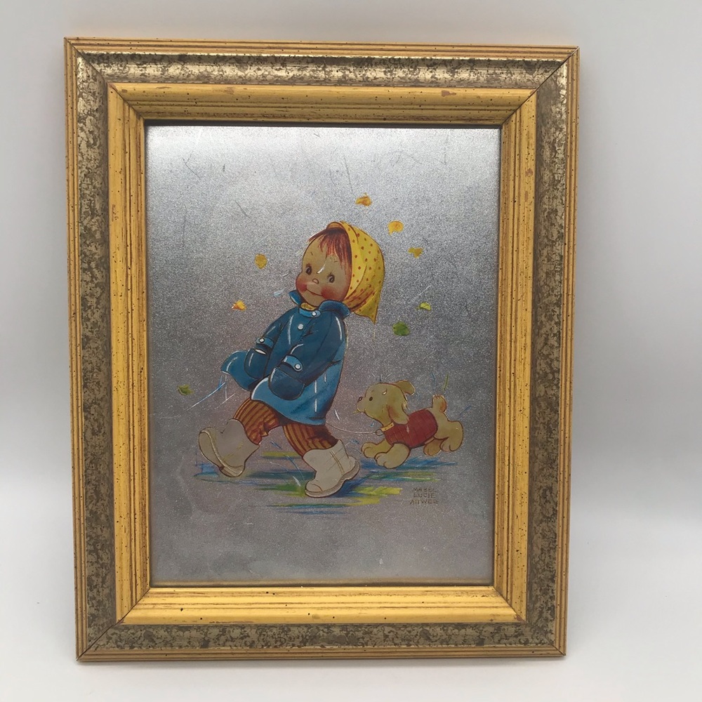 Rare Foil Print by Mabel Lucie Attwell